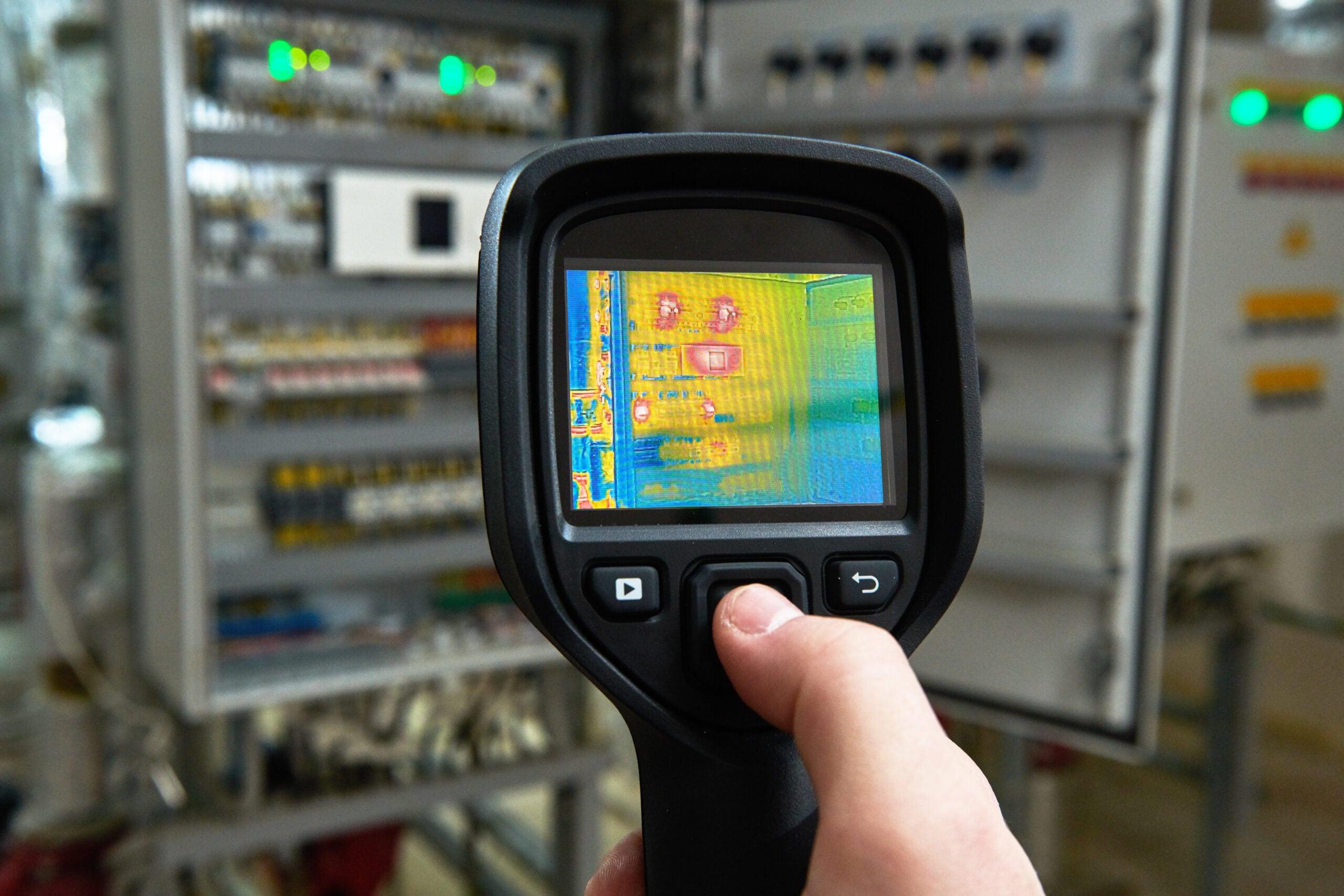 Thermografieanalyse mit einer Wärmebildkamera